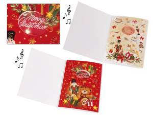 ingrosso bigliettini di natale busta musica