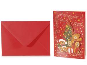 ingrosso bigliettini di natale busta musica