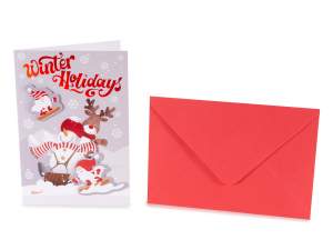 Grossista biglietto auguri Natale busta colorata
