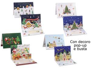 ingrosso biglietto natale 3d pop up