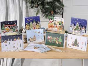 ingrosso biglietto natale 3d pop up