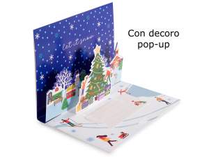 ingrosso biglietto natale 3d pop up