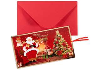 ingrosso biglietto busta natale scorrevole