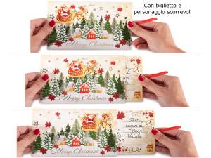 ingrosso biglietto busta natale scorrevole