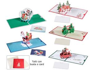 ingrosso set biglietto natale pop up