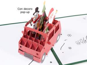 ingrosso set biglietto natale pop up