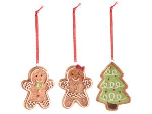 Wholesale gingerbread man tree decorations