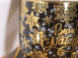 Wholesale black and gold Christmas cup