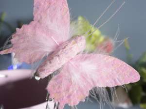 Grossiste papillons en tissu décorations de fenêtr
