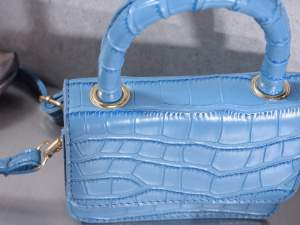 Blue crocodile mini bag wholesaler