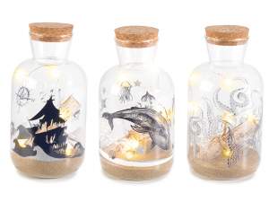 grossiste bocal en verre sable mer meubles