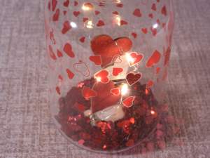gros bocal en verre coeur faveur de mariage
