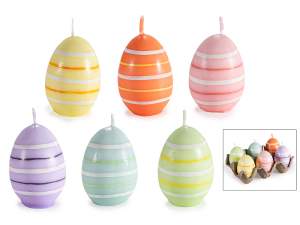 œufs de Pâques décorés et bougies en gros