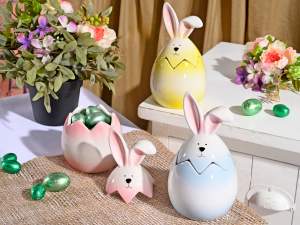 vente en gros de pots à biscuits en forme de lapin
