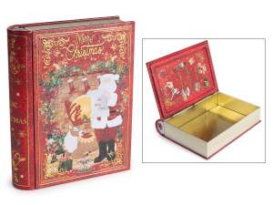 coffret cadeau en métal livre de Noël en gros