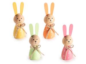lapins de Pâques décoratifs en bois en vente