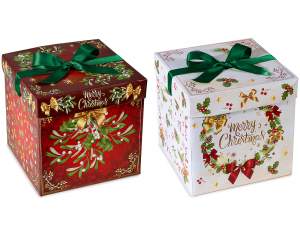 boîte de Noël carrée en gros