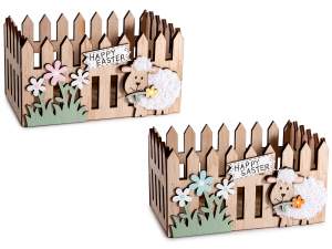 panier en gros boîte mouton de pâques