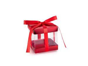 Coffret cadeau en PVC rouge en gros