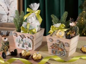 panier de décoration de Noël en gros
