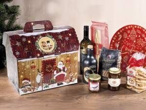 boîte de panettone de Noël en gros
