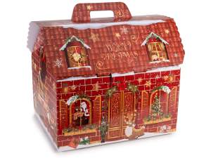 boîte d'emballage de maison de Noël en gros