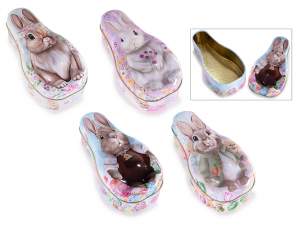 boîtes en métal en gros lapin de Pâques