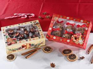 Boîte en papier pour fenêtre de Noël en gros