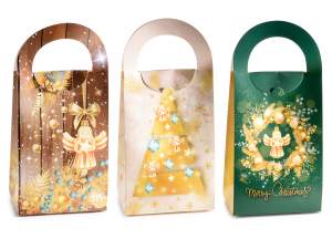 Poignées de sacs de Noël en gros