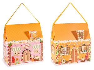 Boîte en papier de maison de Noël en gros