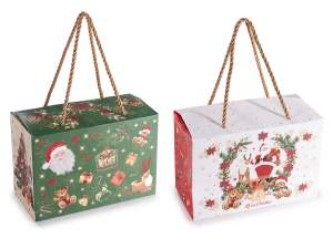 grossiste poignées de boîte cadeau de Noël.