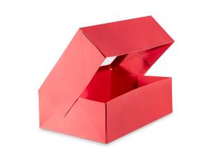 Vente en gros boîte de Noël en papier rouge