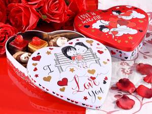 boîte à bonbons en forme de coeur en gros