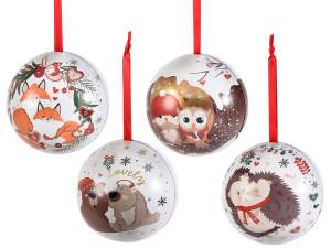 Decoraciones bolas abribles con animales
