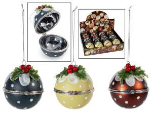 mayorista de bolas navideñas de lunares y bayas