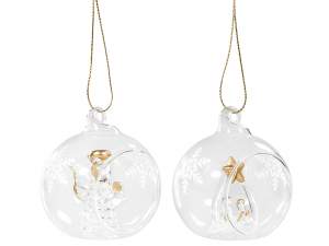 Mayorista de bolas navideñas de cristal