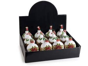 Personajes de acebo de bolas navideñas al por mayo