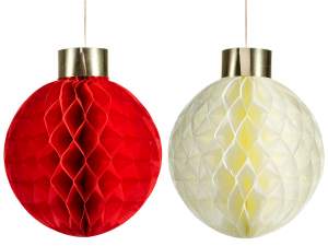 Mayorista de bolas de papel navideñas