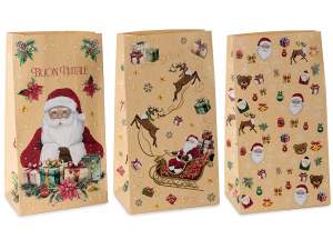 Bolsas navideñas de papel kraft al por mayor