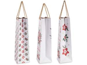 Bolsa portabotellas de decoración navideña al por