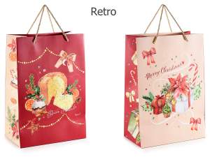 Bolsas navideñas al por mayor con ventanas transpa