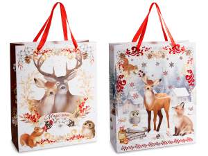 Mayorista de bolsas navideñas con asas