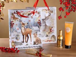 Mayorista de bolsas navideñas con asas