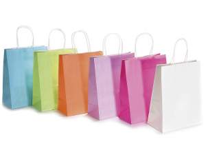 Bolsas de papel de colores al por mayor