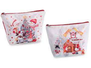 Clutch con estampado navideño al por mayor
