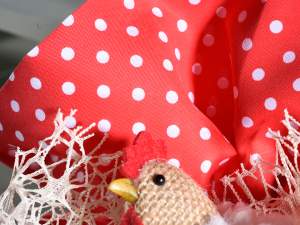 Bolsa de tela con forma de paloma