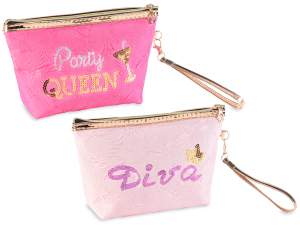 Bolsos de mano y cosméticos al por mayor.