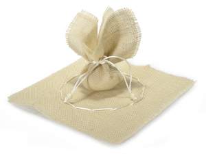 Tulle de bonbonnière en jute écru