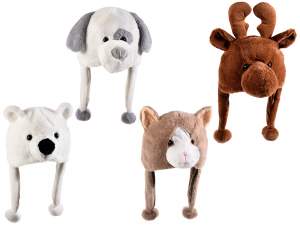 Vente en gros chapeau de chien ours en peluche