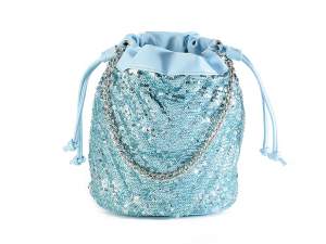 Grossisti borse secchiello donna paillettes